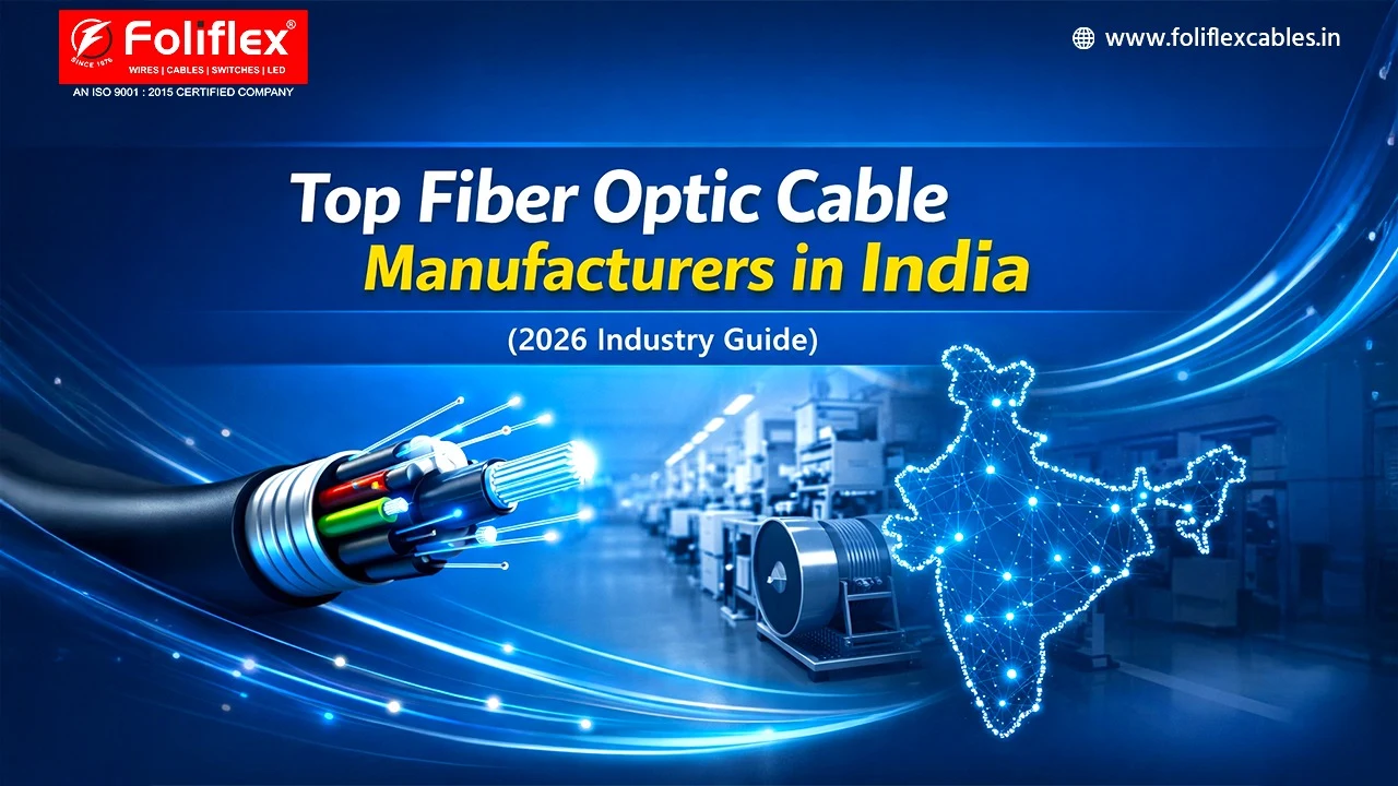 Top Fiber Optic Cable Manufacturers in India 2026 - Foliflex Cables blog
