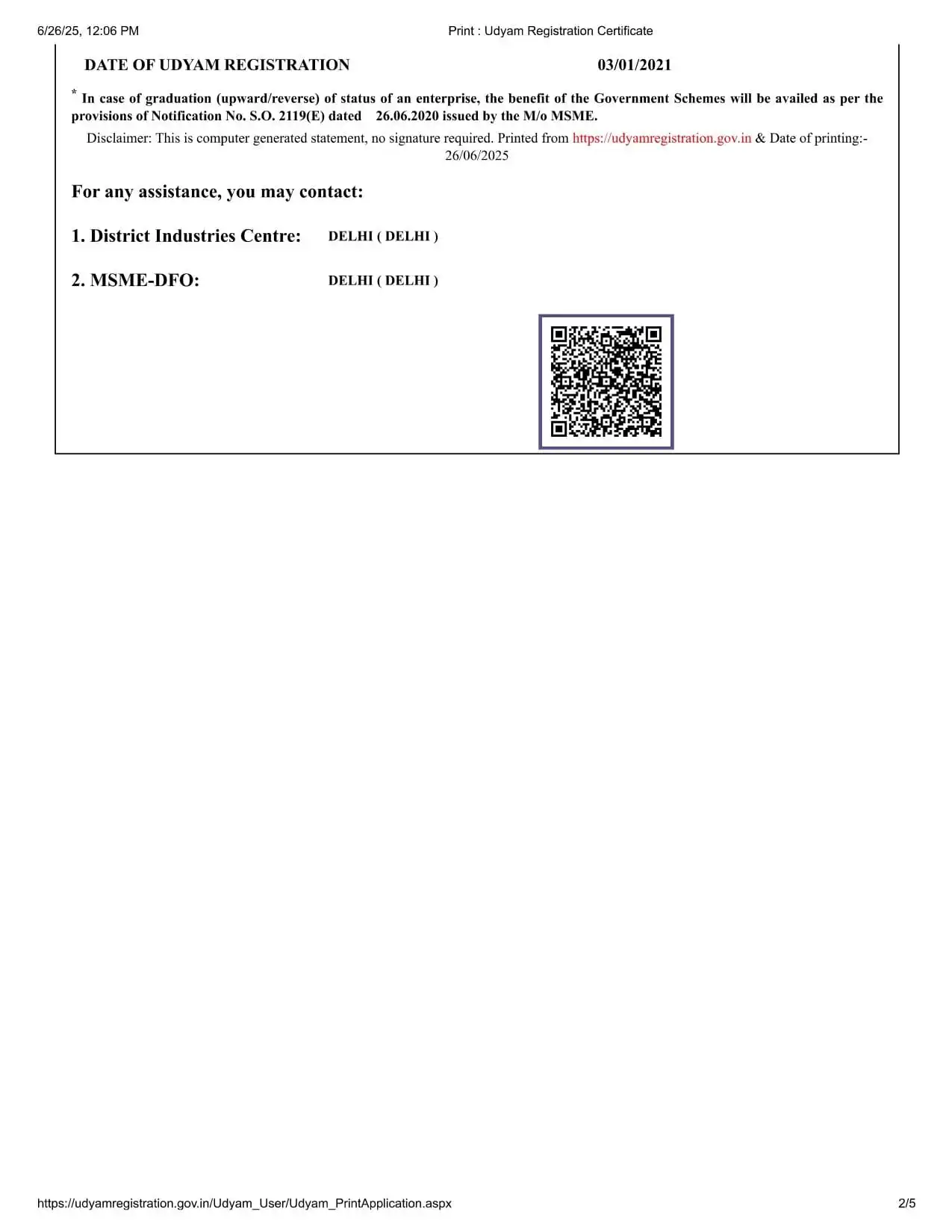 Foliflex certification document 14