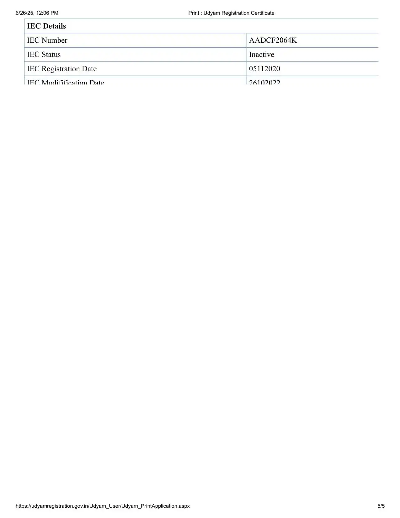 Foliflex certification document 17