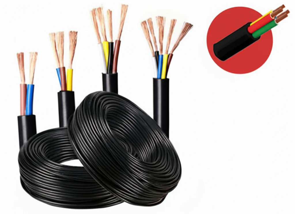 Foliflex multicore flexible round cable