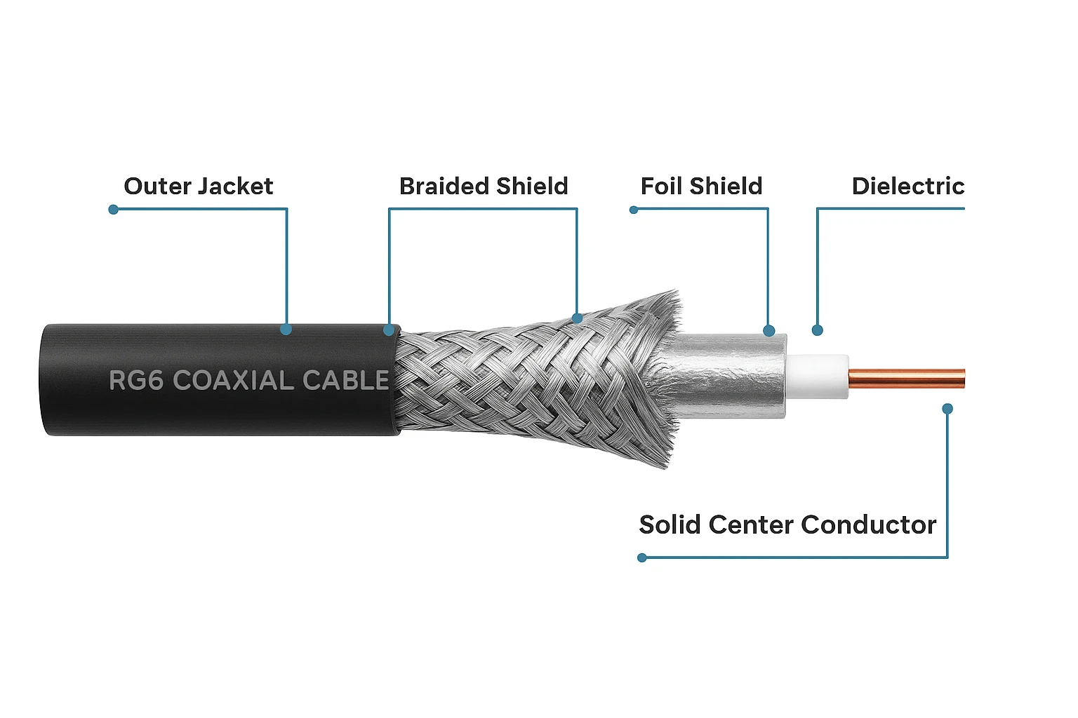Foliflex RG6 coaxial cable