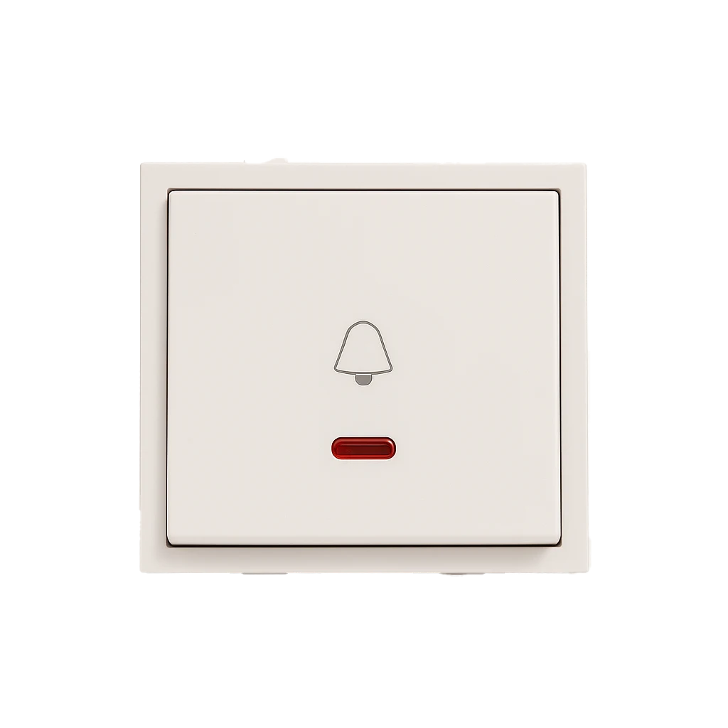 Foliflex Bell Push Switch — White