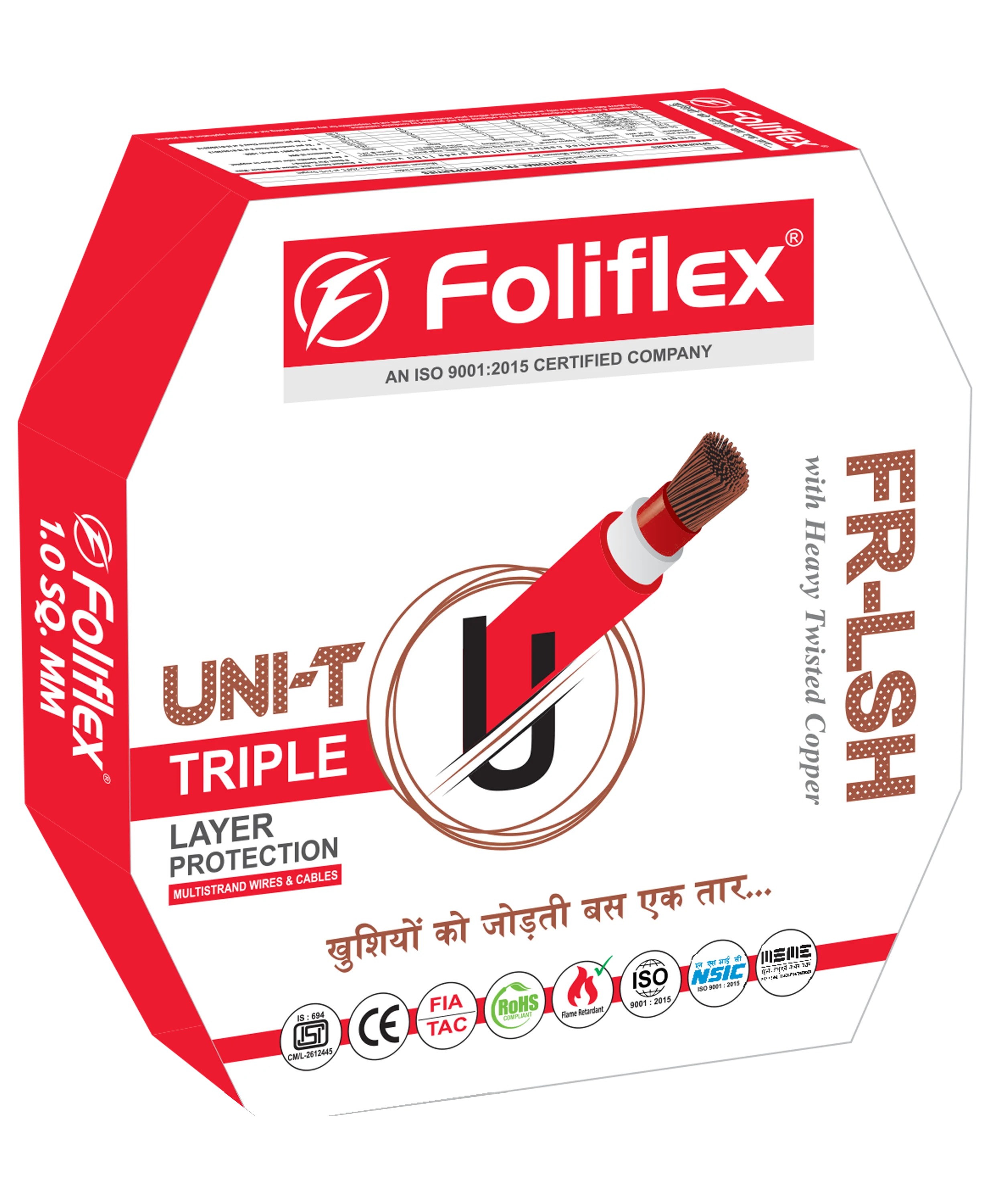 Foliflex UNI-T FR-LSH housing wire compacted copper