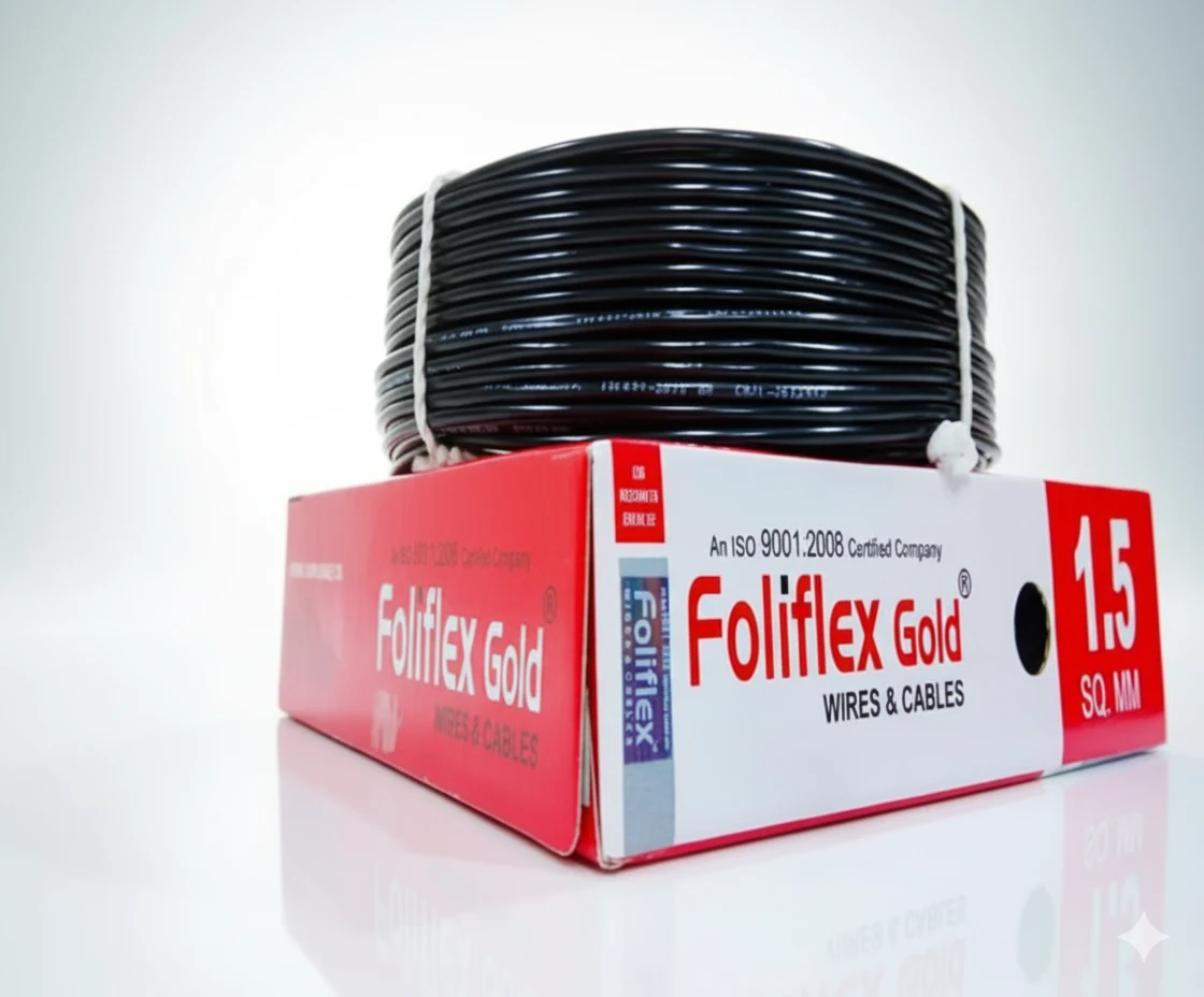 Foliflex housing wire for safe home wiring